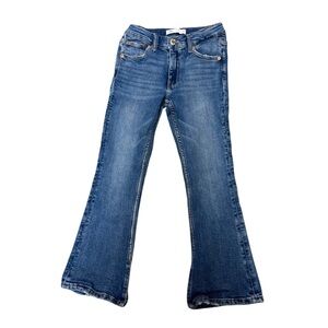 Zara girls‎ size 9 flare jeans, split hem.